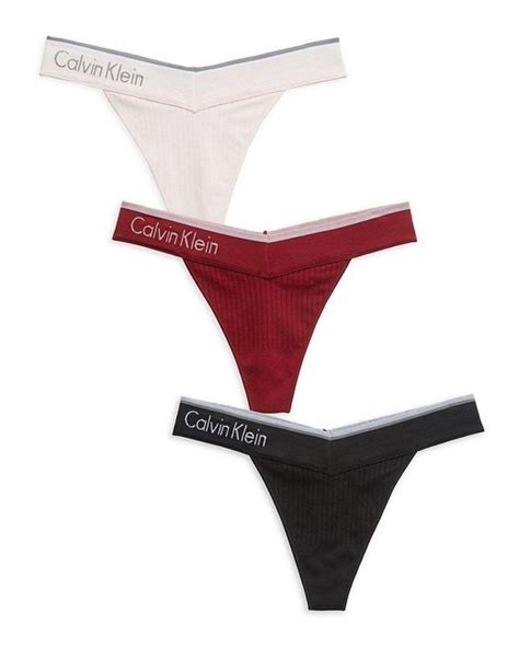 Calvin Klein Red Thongs .